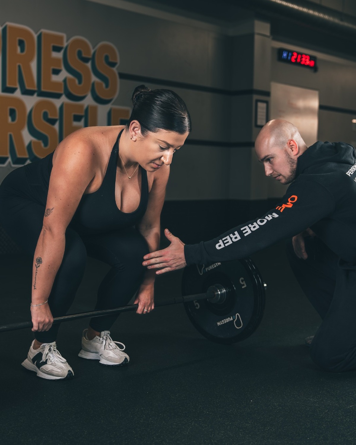 Krisztian coaching a client at PureGym Banbury